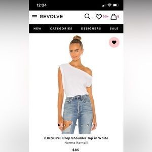 Norma Kamali white blouse never worn no tags